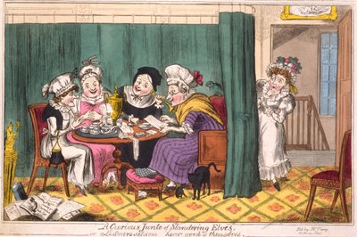 A Curious Junto of Slandering Elves, or, Listeners seldom hear good of themselves by George Cruikshank